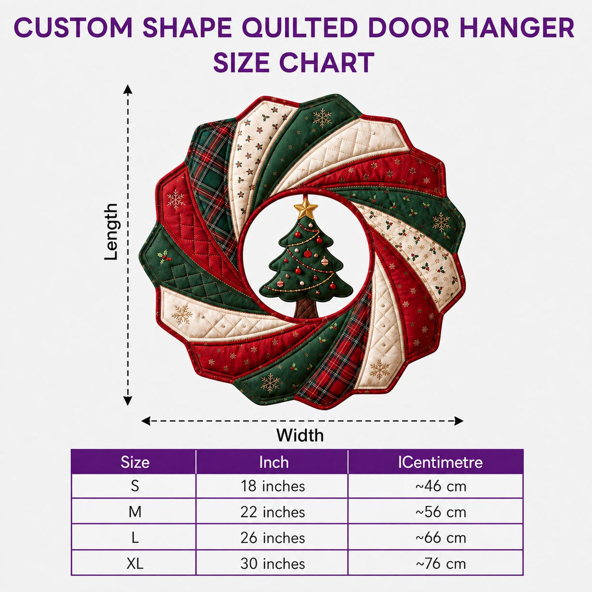 Winter Snowman Custom Shape Quilted Door Hanger