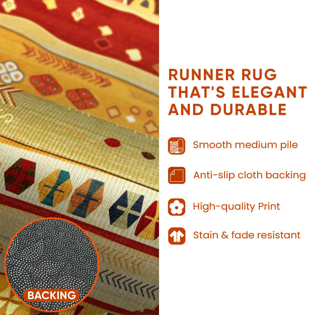 Starry Christmas Tree Runner Rug