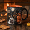 Personalized Gothic Halloween Mug Cute Spooky 3D Illusion Cup