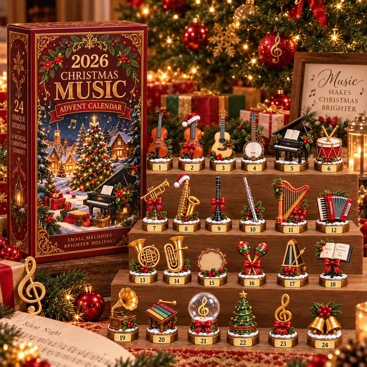 2026 Christmas Music 24 Days Countdown Advent Calendar 2026