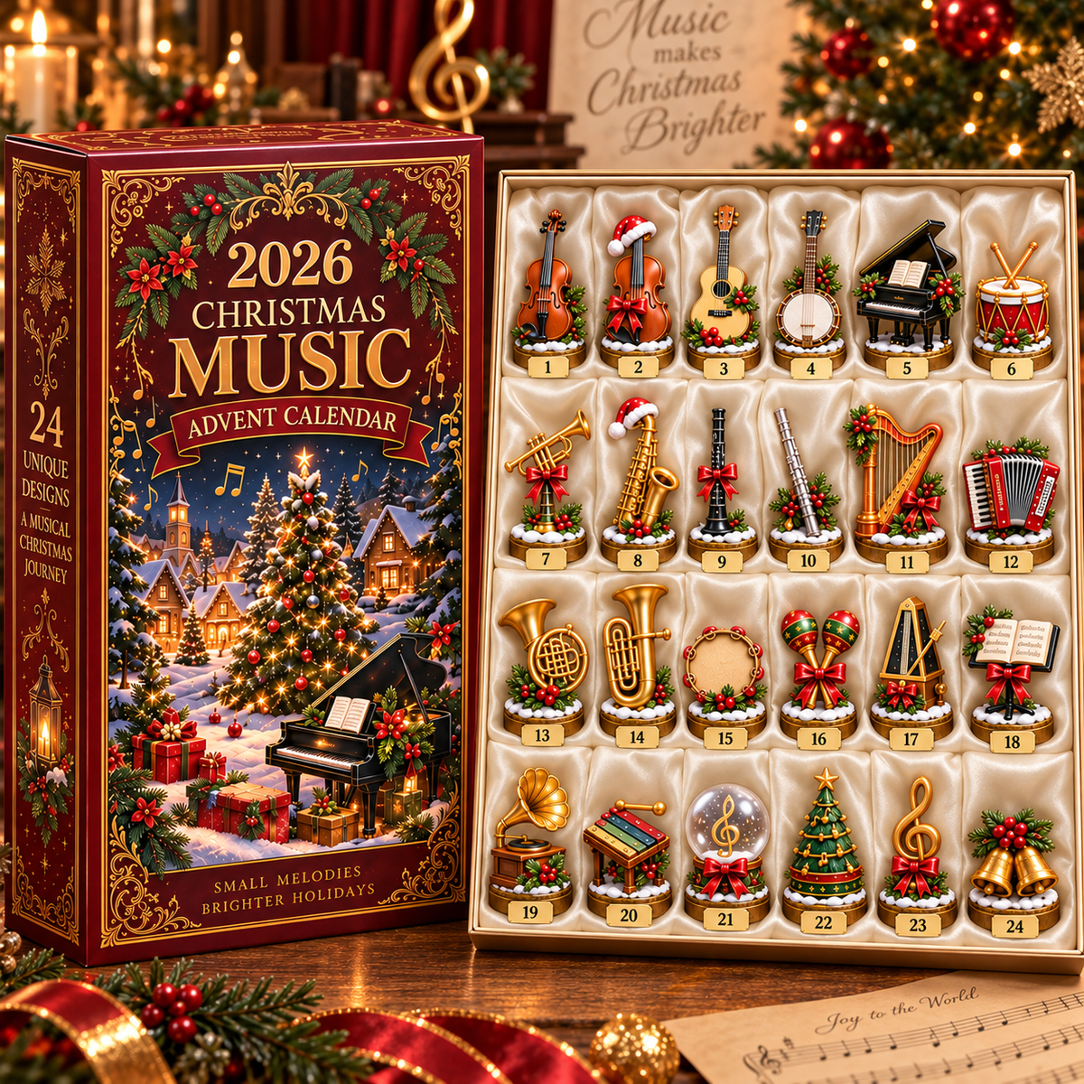 2026 Christmas Music 24 Days Countdown Advent Calendar 2026