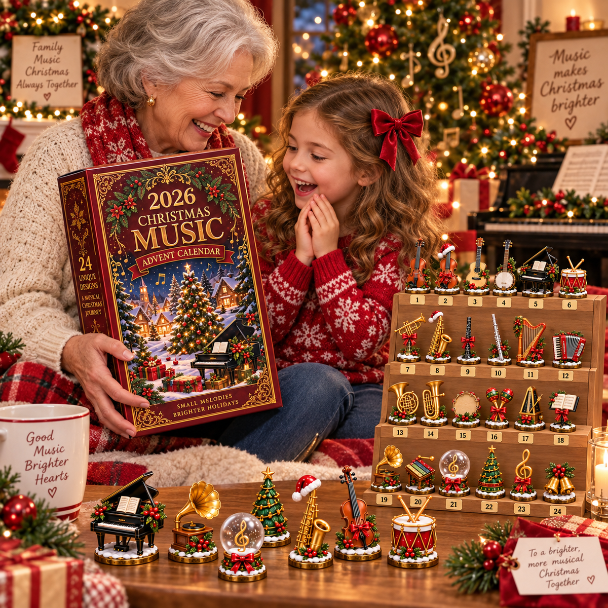 2026 Christmas Music 24 Days Countdown Advent Calendar 2026