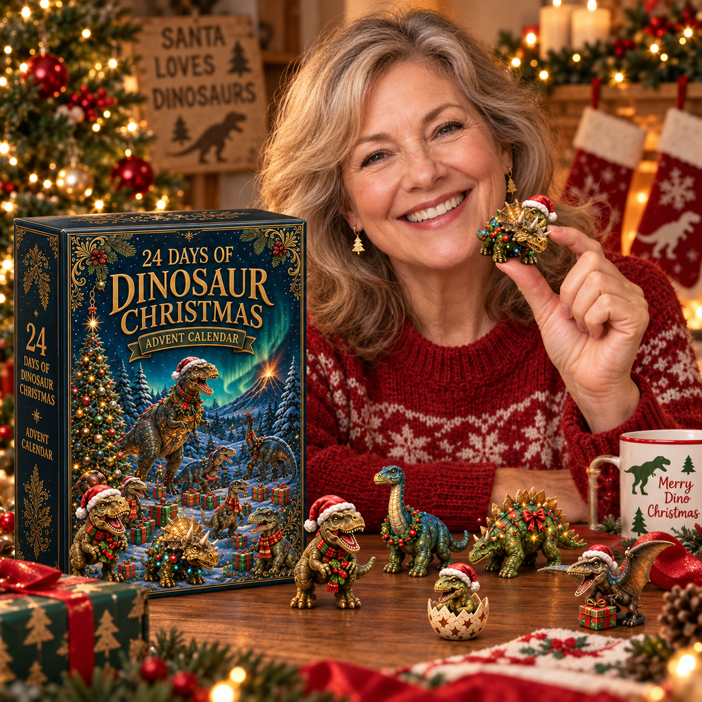 2026 Dinosaur Christmas 24 Days Countdown Advent Calendar 2026