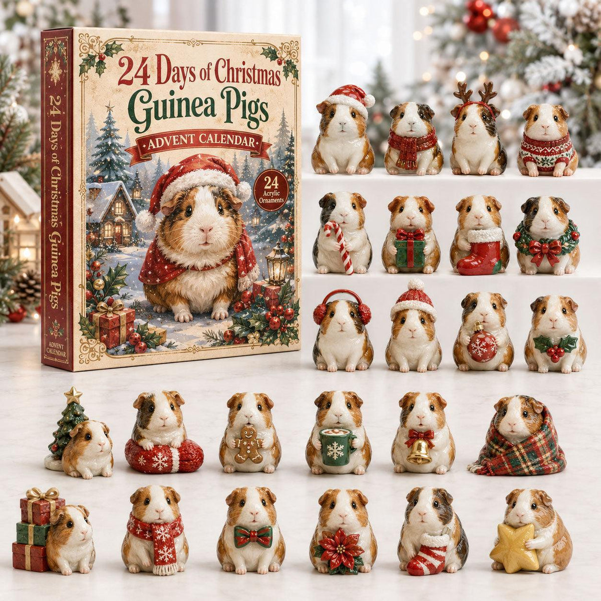 2026 Guinea Pig Christmas 24 Days of Adorable Festive Surprises Advent Calendar 2026