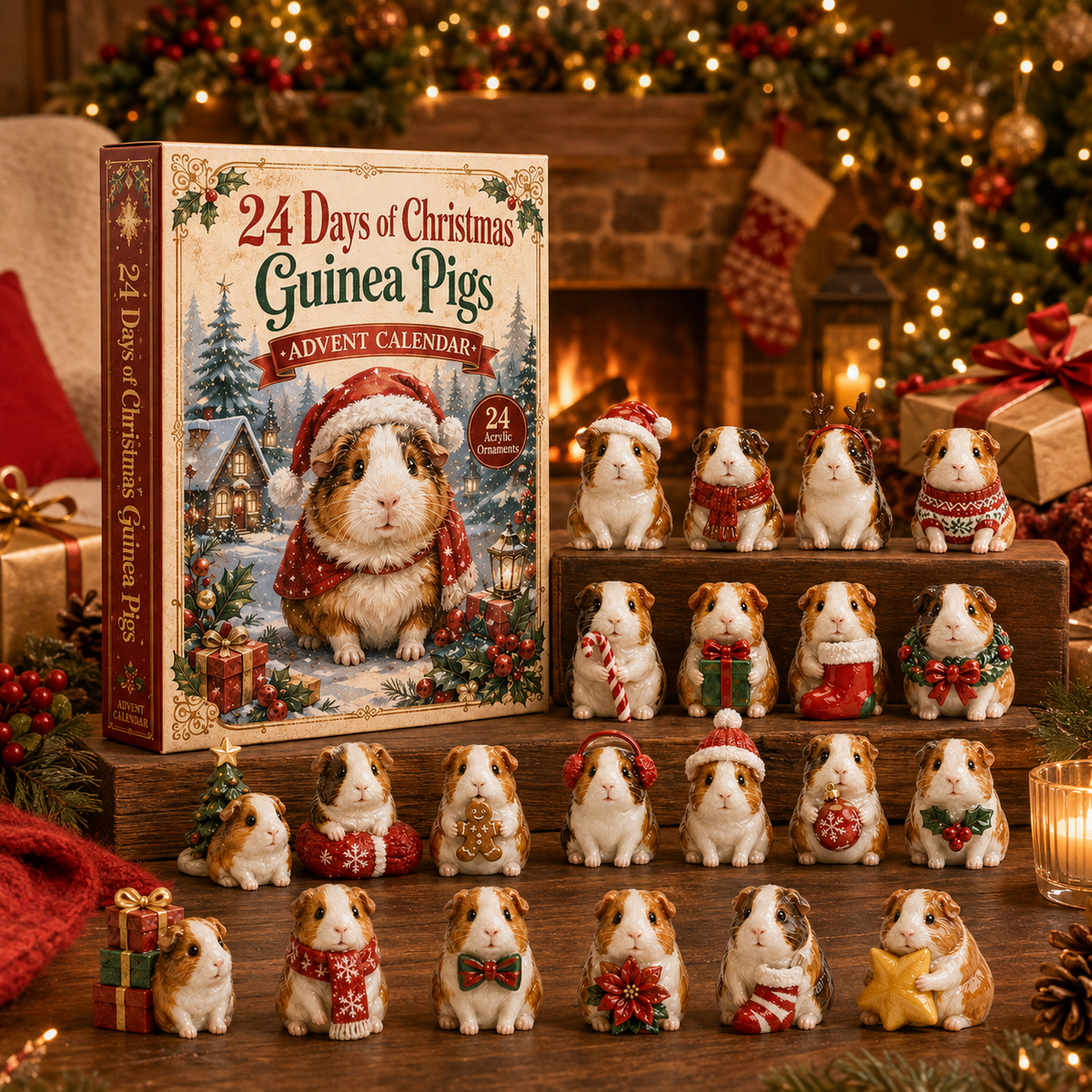 2026 Guinea Pig Christmas 24 Days of Adorable Festive Surprises Advent Calendar 2026