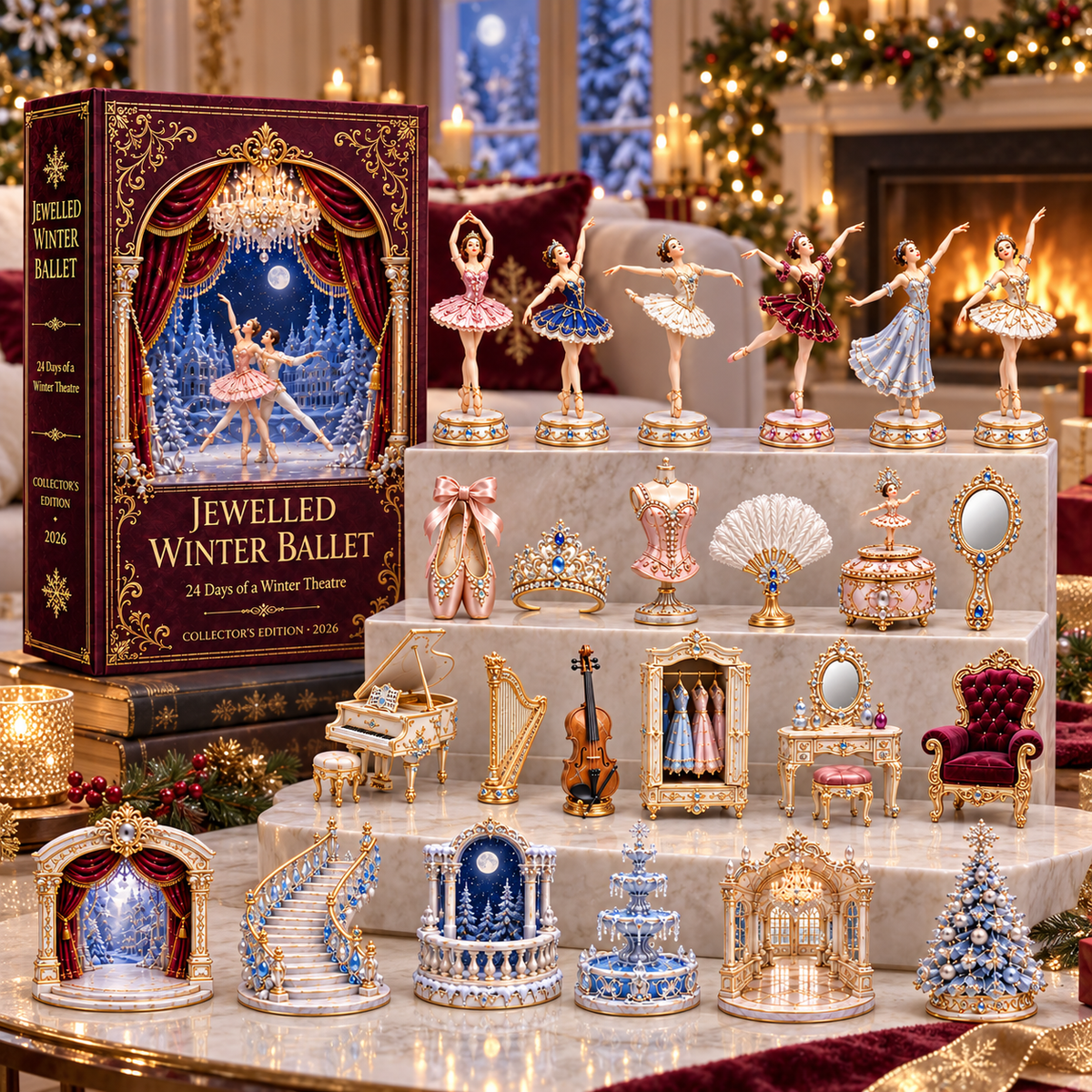 2026 Jewelled Winter Ballet 24 Days Countdown Advent Calendar