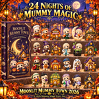 2026 Moonlit Mummy Town Halloween Advent Calendar