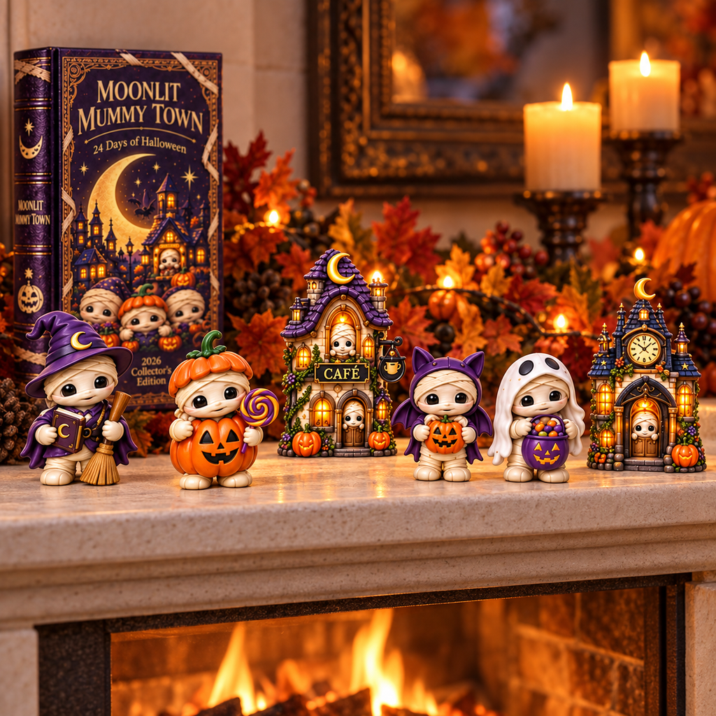 2026 Moonlit Mummy Town Halloween Advent Calendar