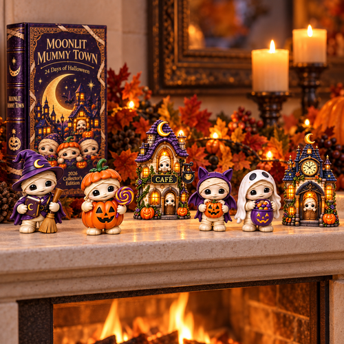 2026 Moonlit Mummy Town Halloween Advent Calendar