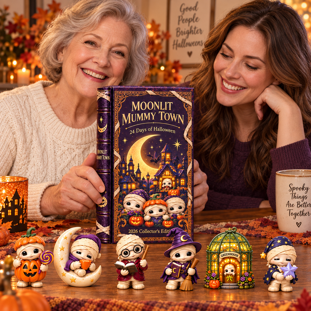 2026 Moonlit Mummy Town Halloween Advent Calendar