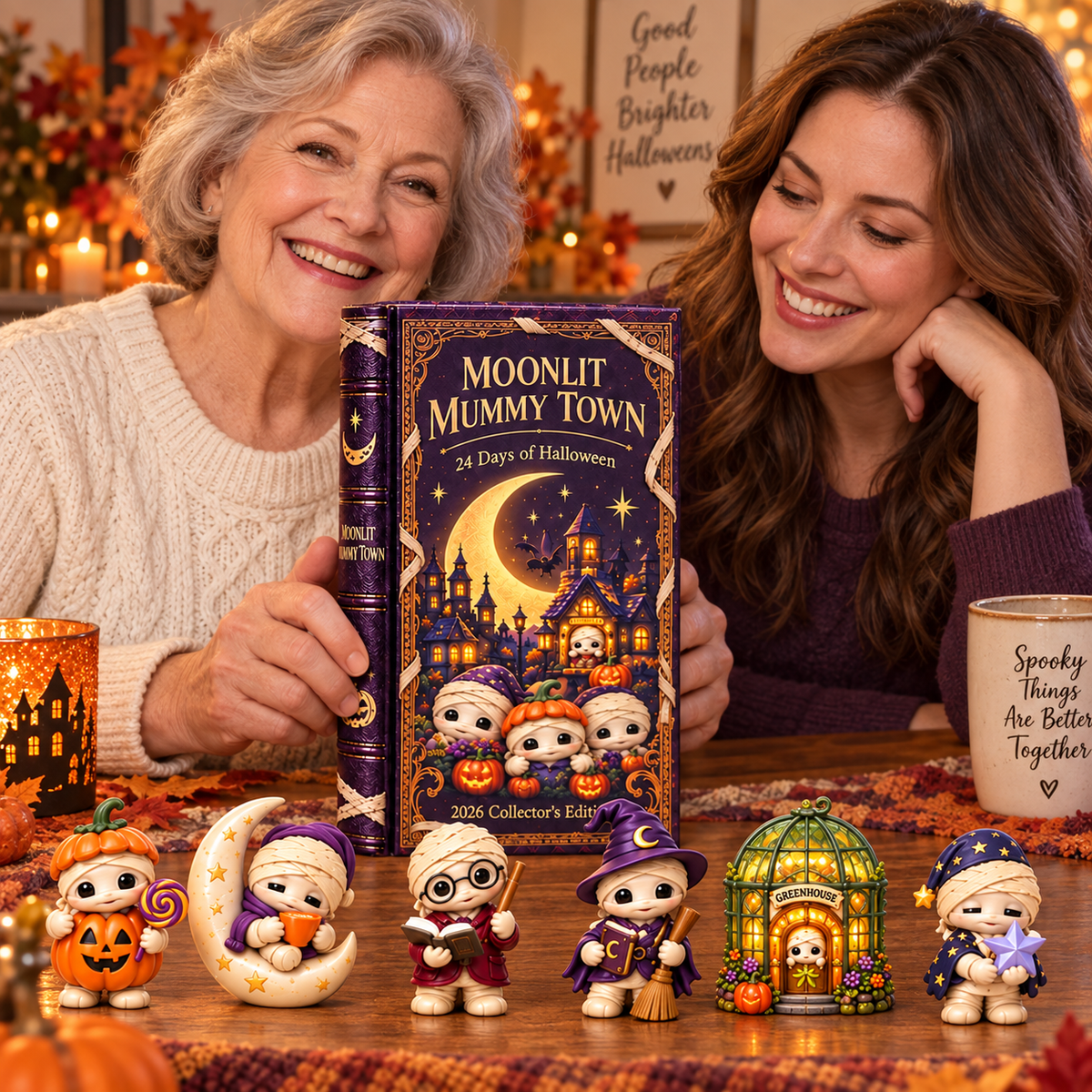 2026 Moonlit Mummy Town Halloween Advent Calendar