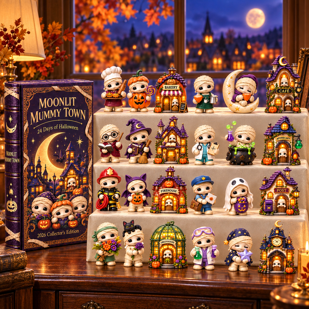 2026 Moonlit Mummy Town Halloween Advent Calendar