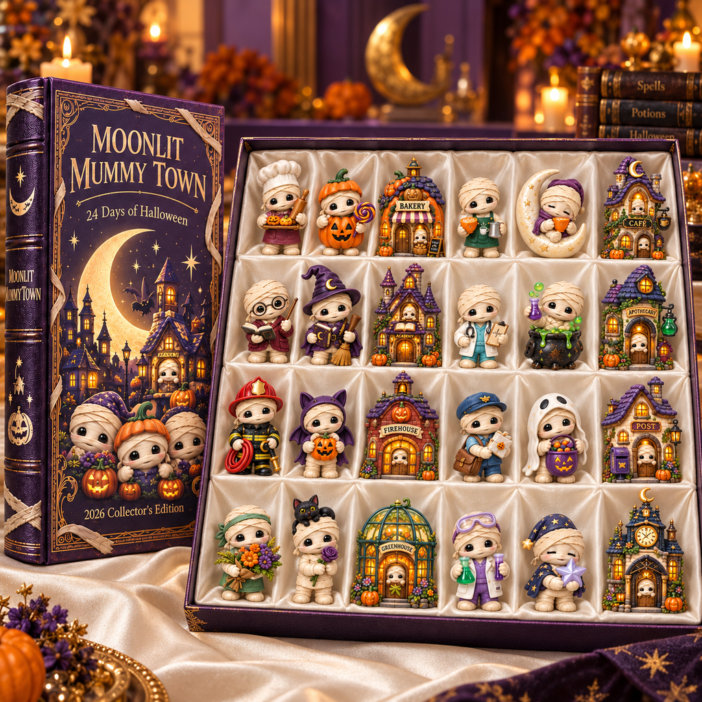 2026 Moonlit Mummy Town Halloween Advent Calendar