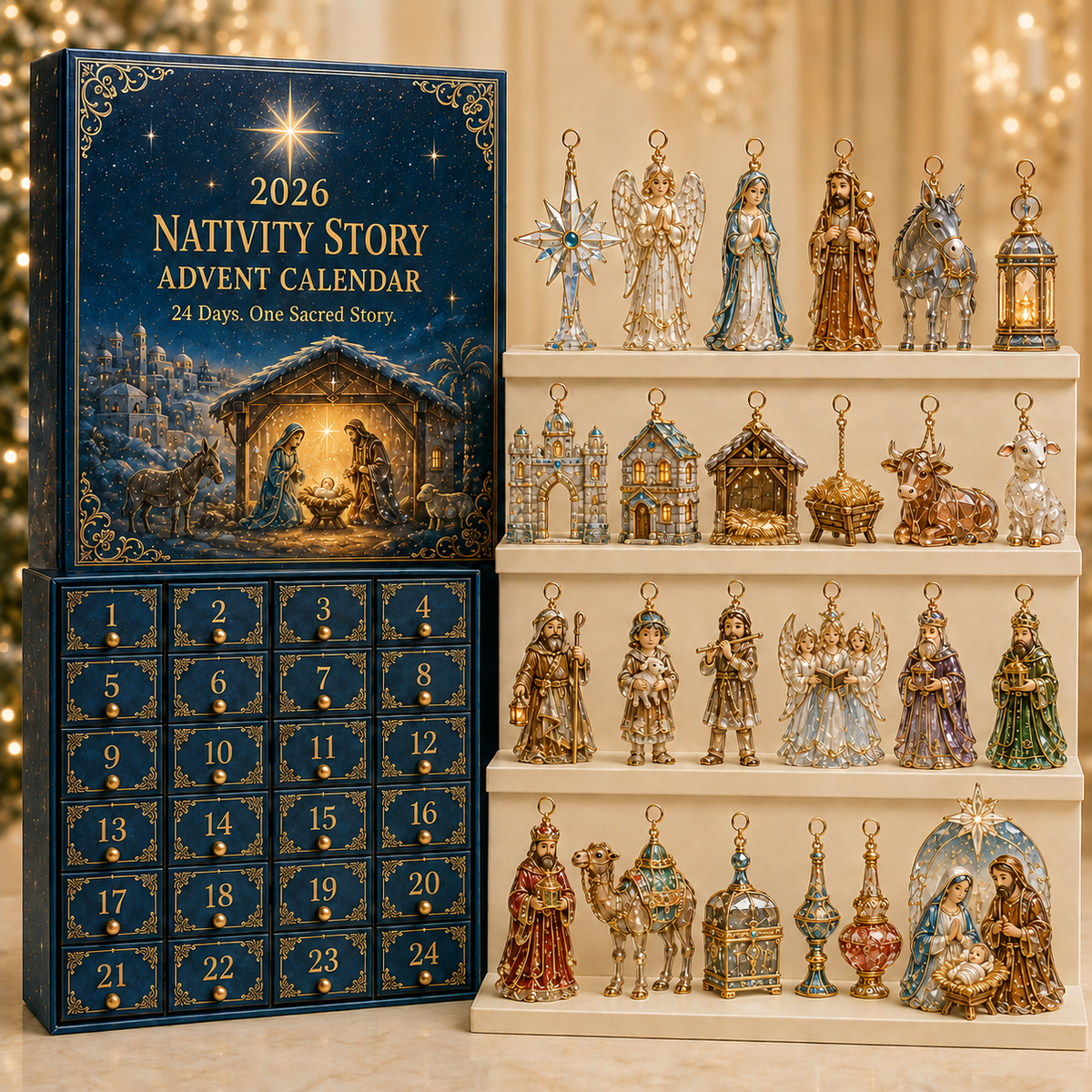 2026 Nativity Story 24 Days of Sacred Christmas Surprises Advent Calendar