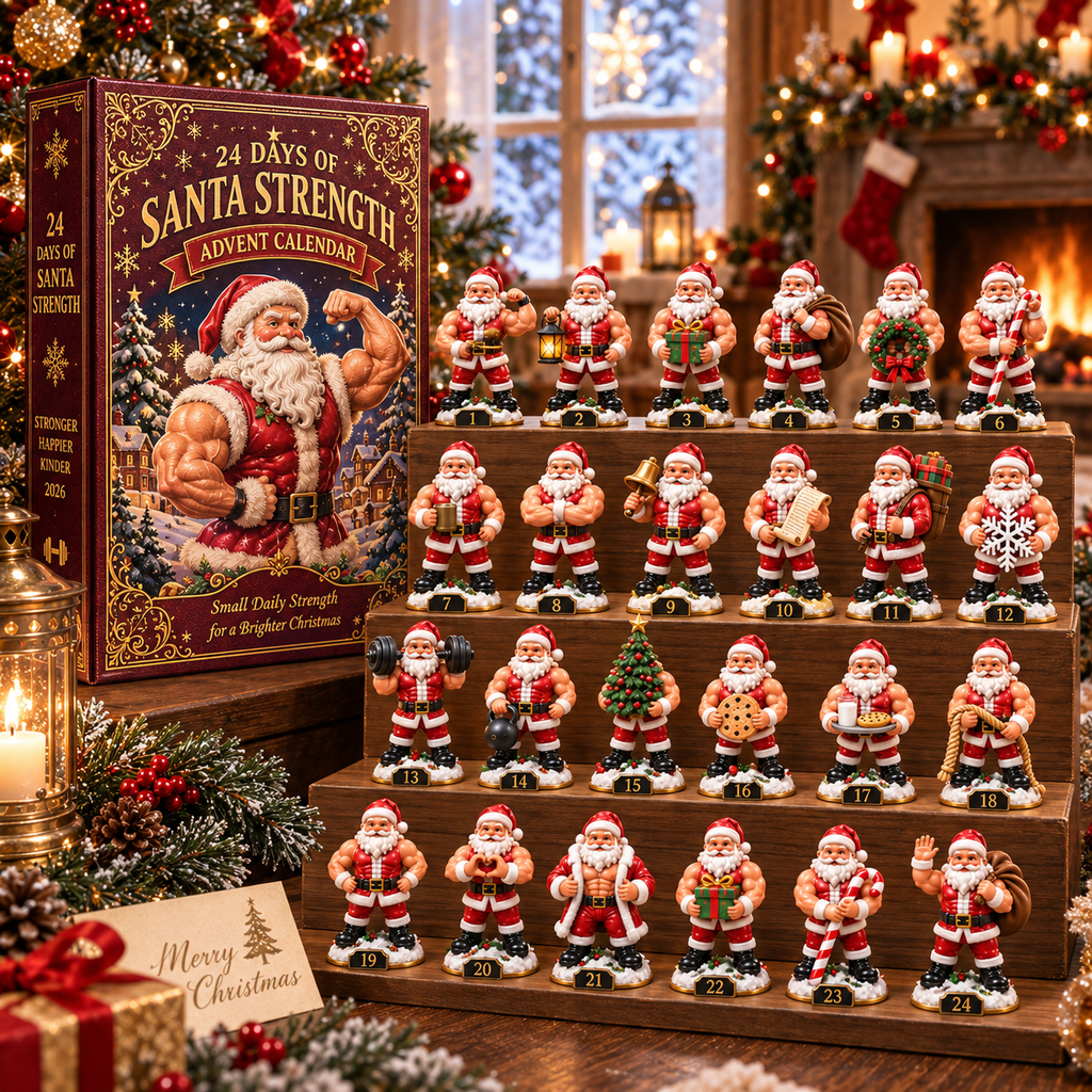 2026 Santa Strength 24 Days Countdown Advent Calendar 2026