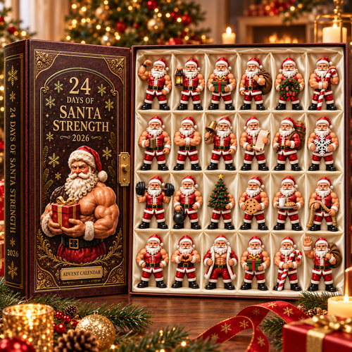 2026 Santa Strength 24 Days Countdown Advent Calendar 2026