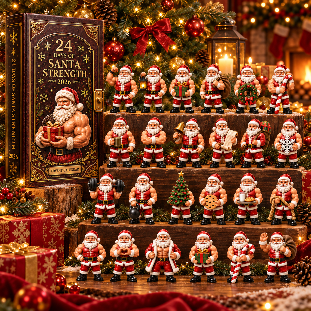 2026 Santa Strength 24 Days Countdown Advent Calendar 2026