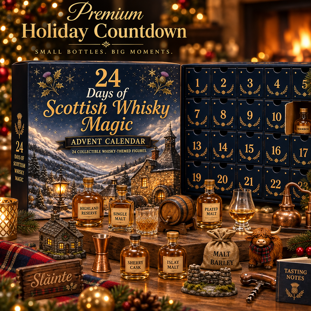 2026 Scottish Whisky Advent Calendar – 24 Days Festive Blind Box with Whisky