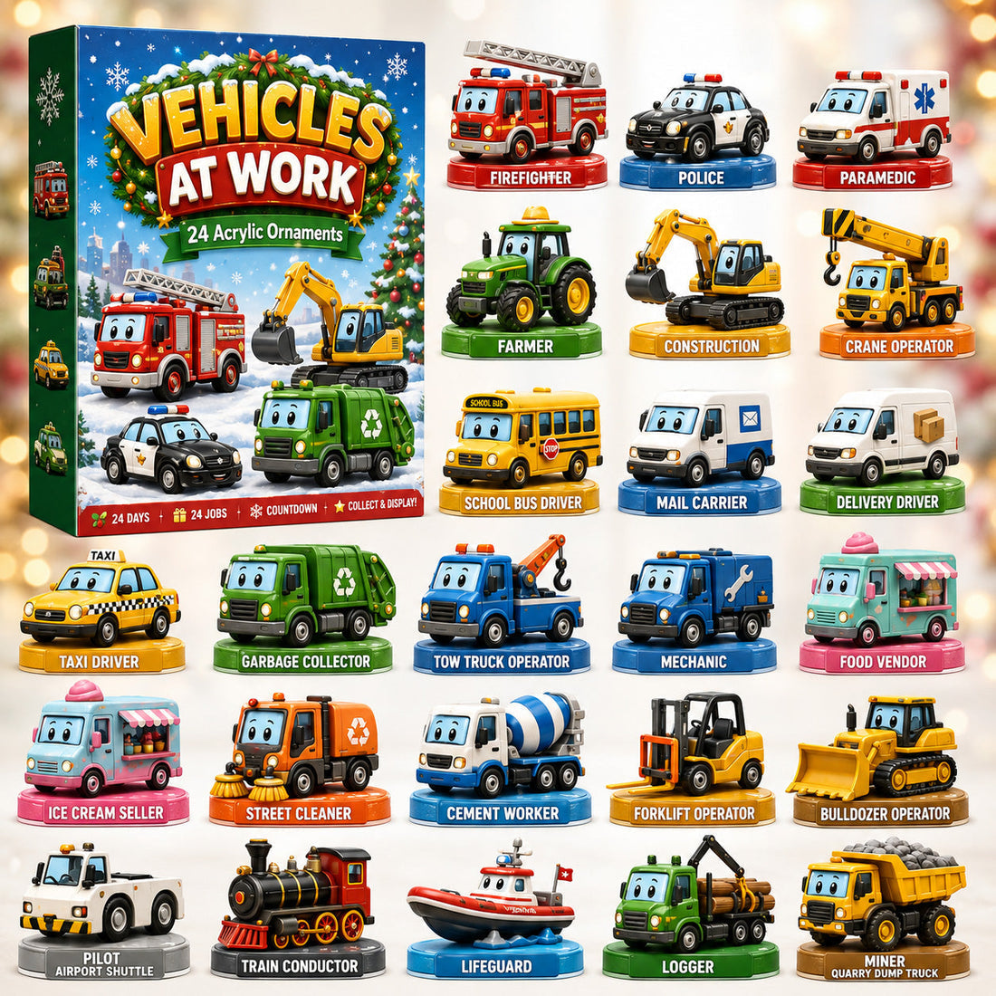 2026 Vehicles At Work 24 Days of Trucks & Job-Site Surprises Advent Calendar