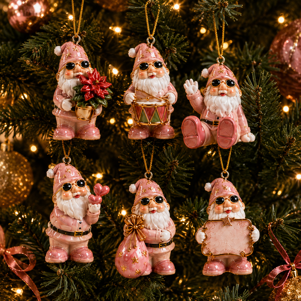 24 Days Christmas Countdown Pink Gnome Advent Calendar 2026