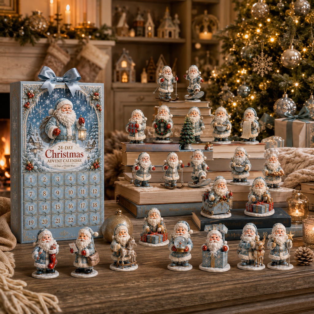 24 Days Christmas Icy Santa Claus Ornament Advent Calendar 2026