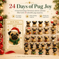 24 Days Funny Pug Christmas Surprise Advent Calendar 2026