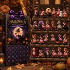 24 Days Halloween Flamingo Ornament Advent Calendar 2026