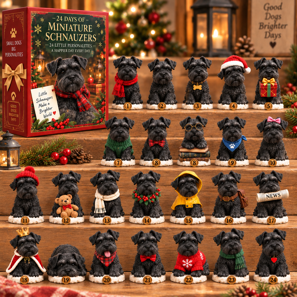 24 Days of Black Miniature Schnauzers Limited Edition 2026 Advent Calendar