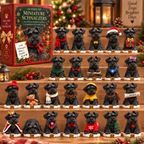 24 Days of Black Miniature Schnauzers Limited Edition 2026 Advent Calendar