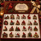 24 Days of Cardinal Collectible Christmas & Autumn Figurines Advent Calendar 2026