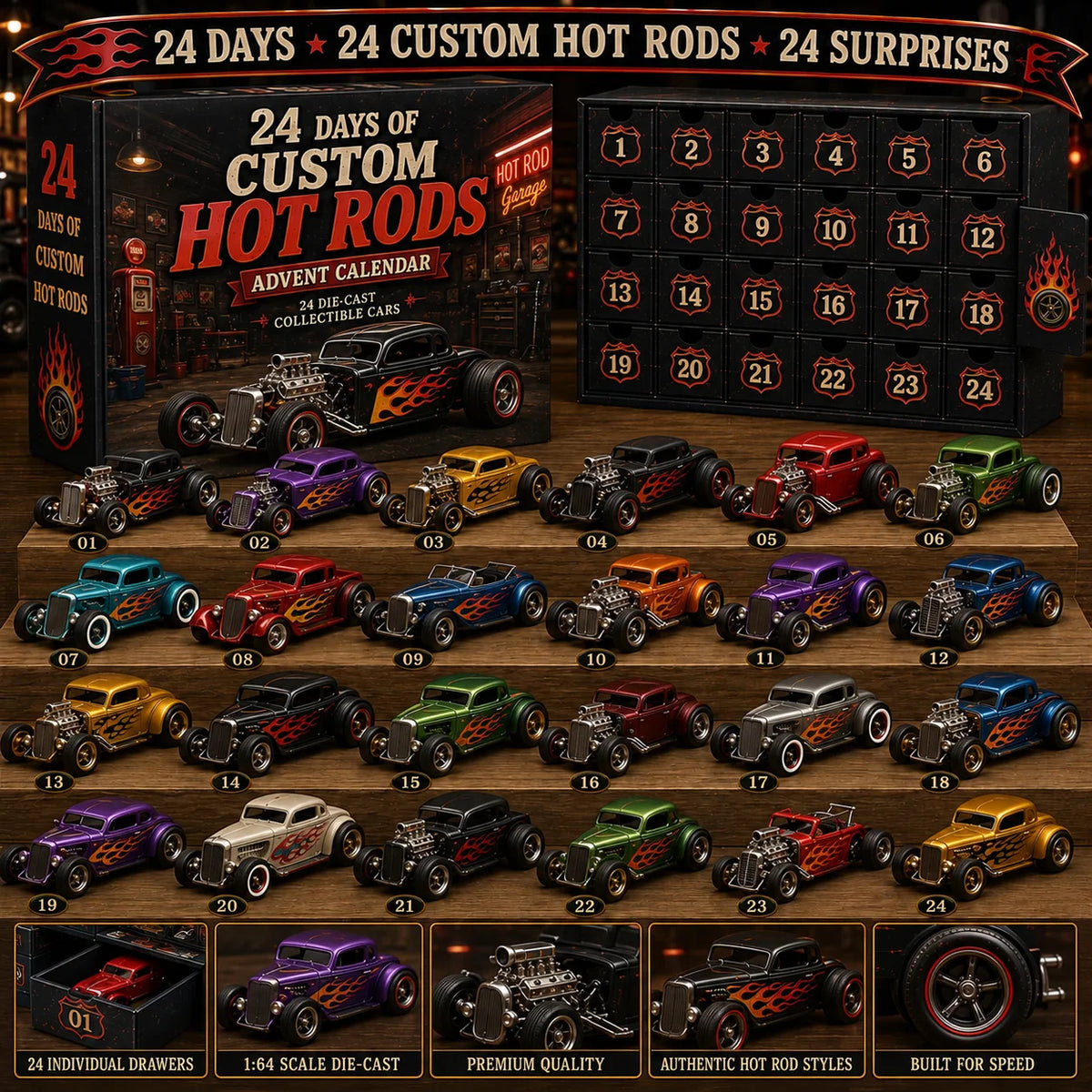24 Days of Custom Hot Rods Limited Edition Advent Calendar 2026