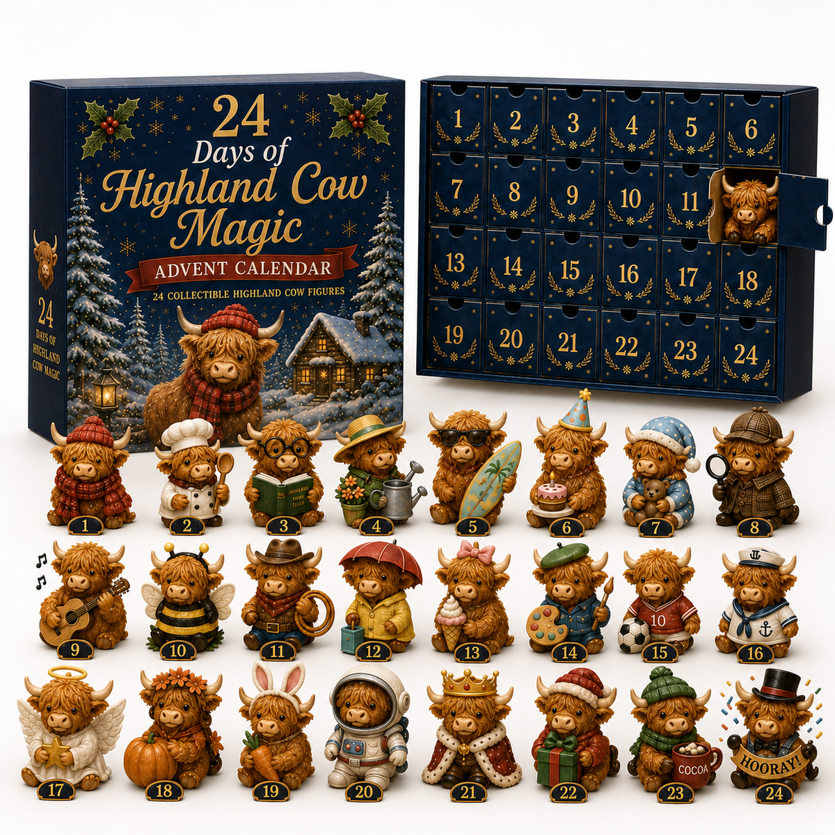 24 Days of Highland Cow Magic Limited Edition 2026 Advent Calendar