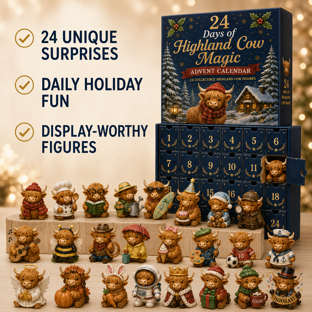 24 Days of Highland Cow Magic Limited Edition 2026 Advent Calendar