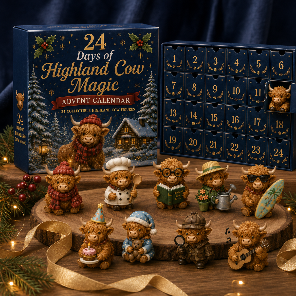 24 Days of Highland Cow Magic Limited Edition 2026 Advent Calendar