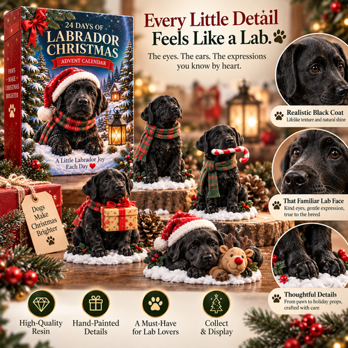24 Days of Labrador Christmas Black Lab 2026 Advent Calendar