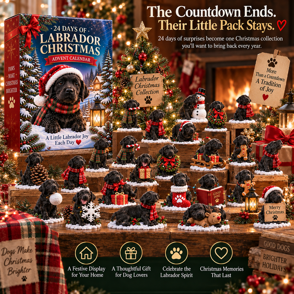24 Days of Labrador Christmas Black Lab 2026 Advent Calendar