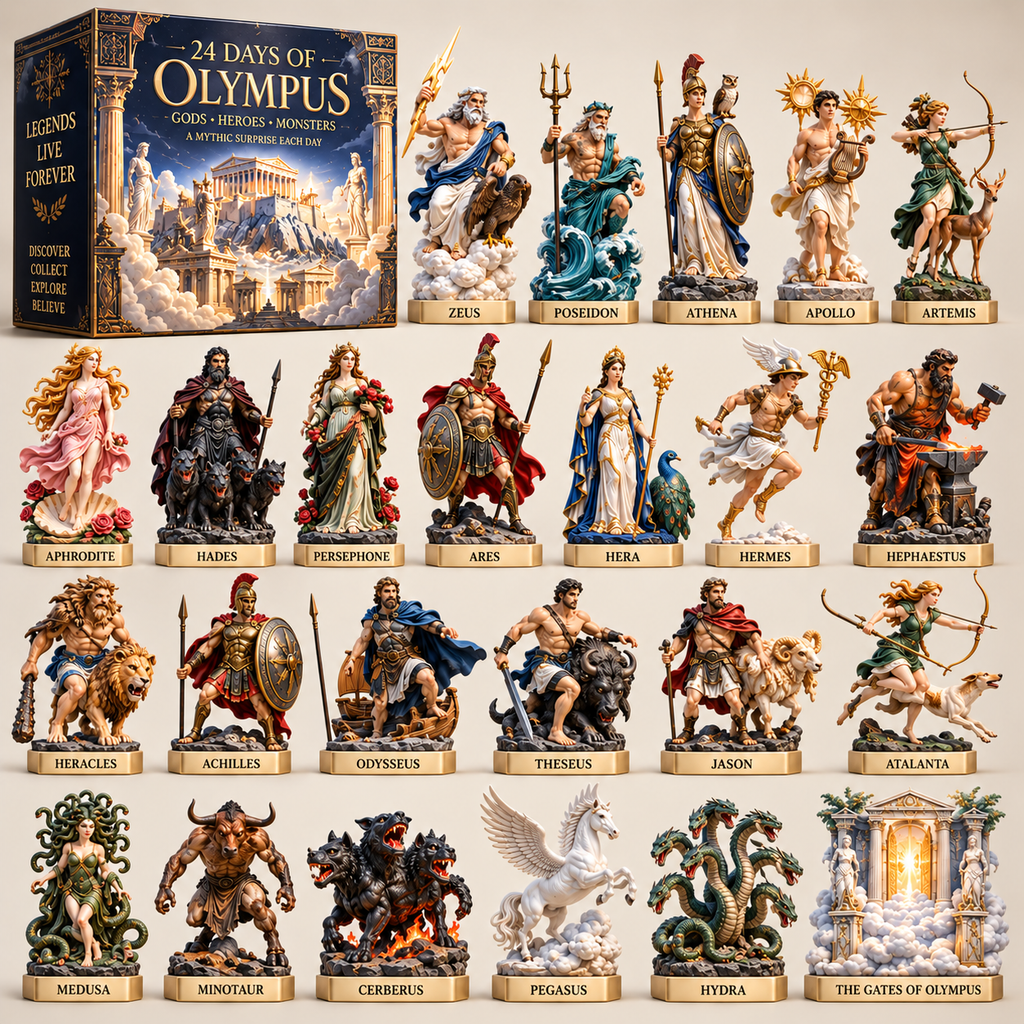 24 Days of Olympus Gods, Heroes & Monsters Mythology Collection Advent Calendar 2026