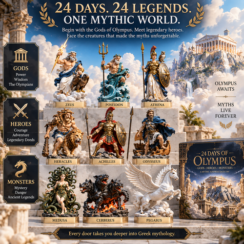 24 Days of Olympus Gods, Heroes & Monsters Mythology Collection Advent Calendar 2026