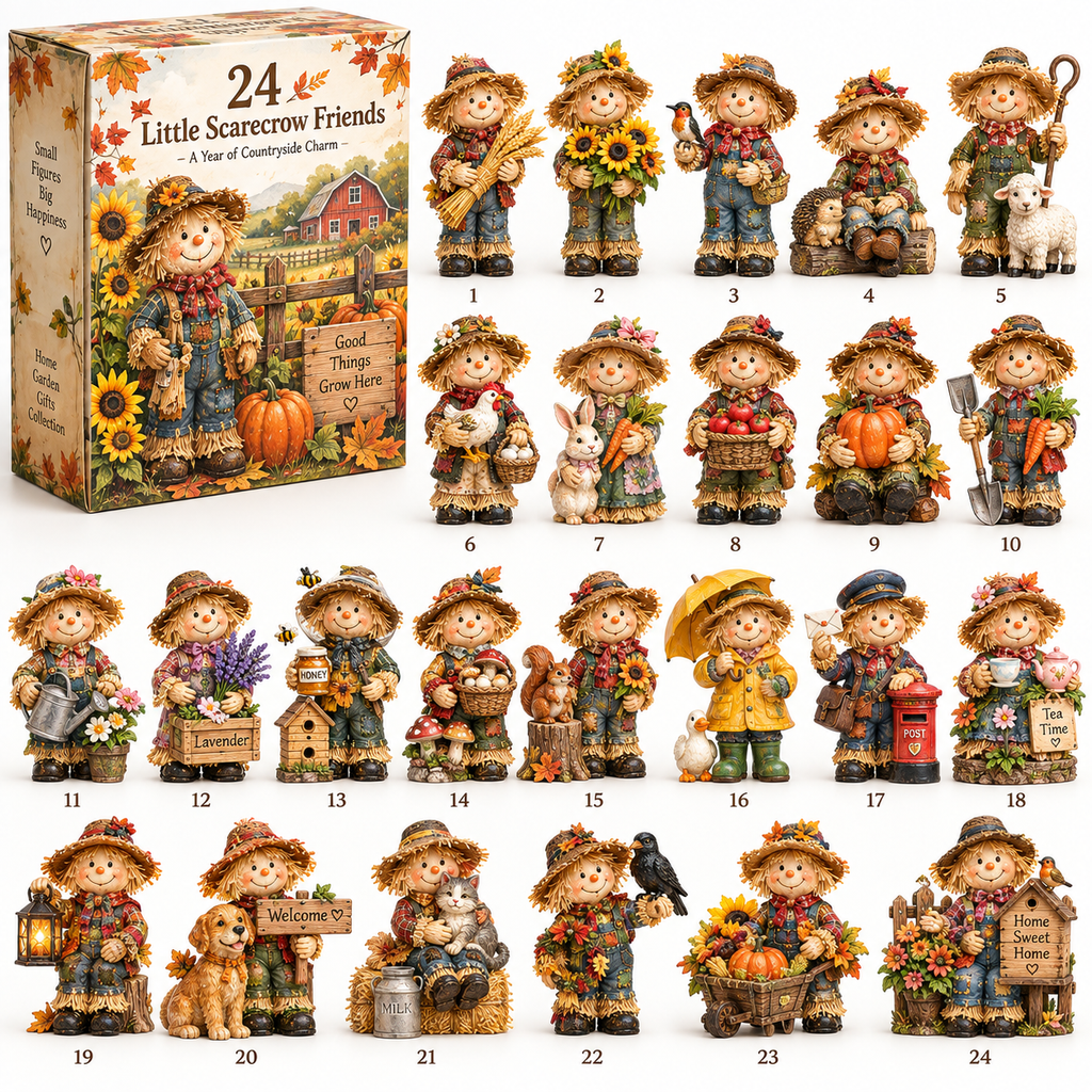 24 Little Scarecrow Friends A Countryside Collection of Harvest Advent Calendar 2026