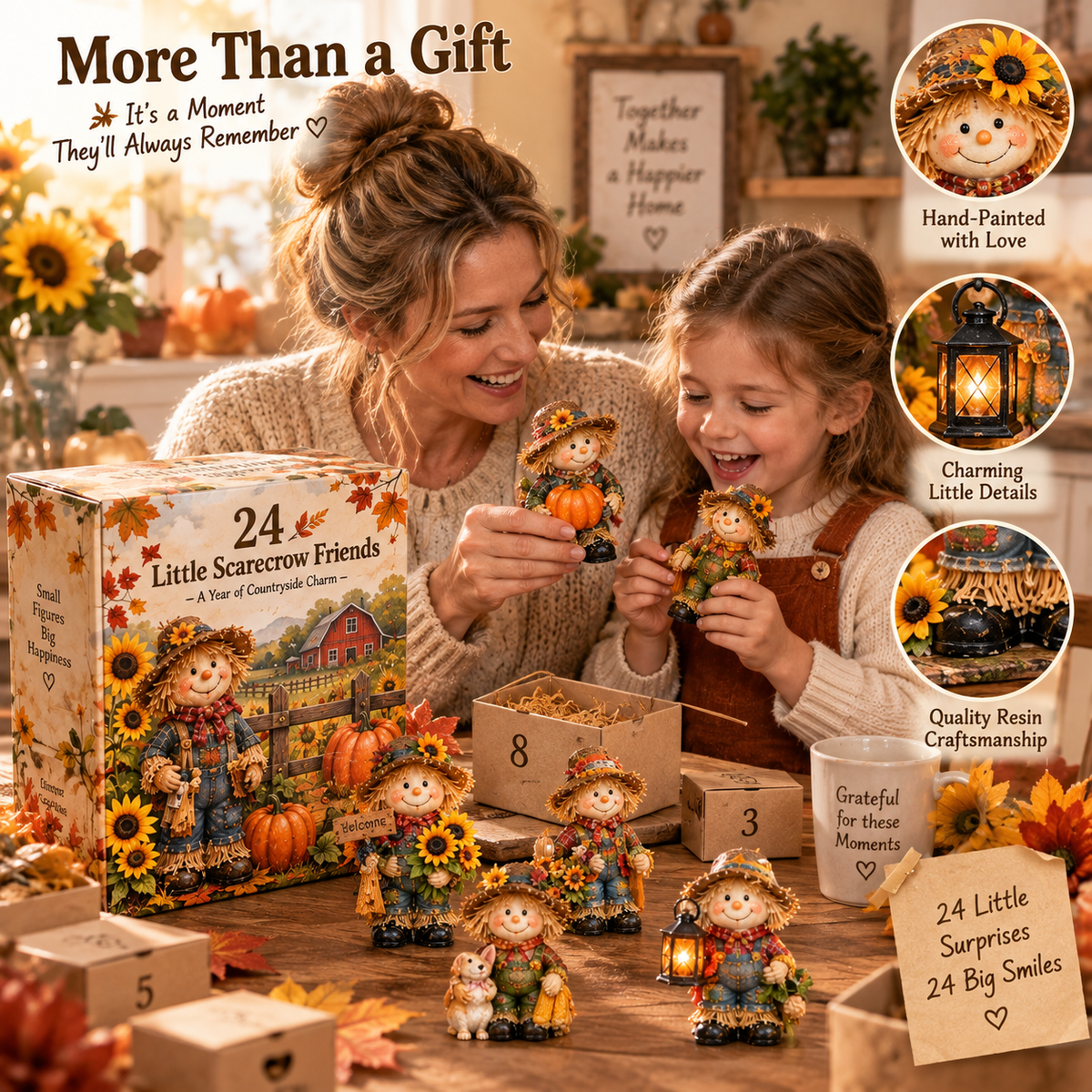 24 Little Scarecrow Friends A Countryside Collection of Harvest Advent Calendar 2026