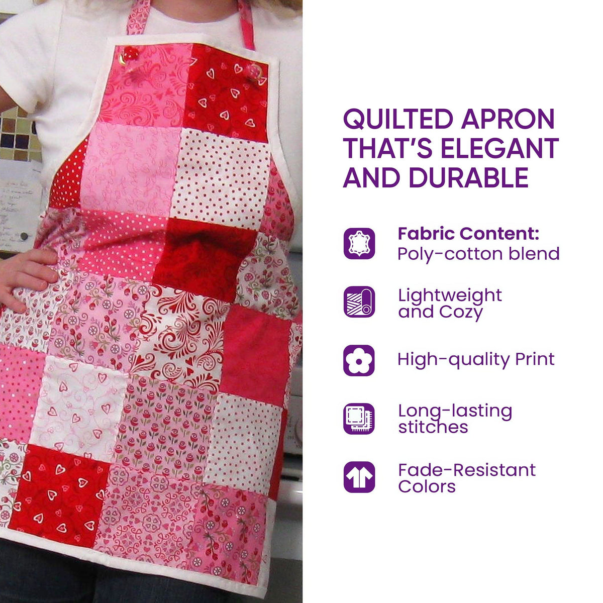 Holiday Baking Quilted Apron