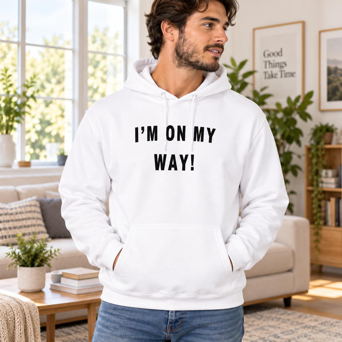 Funny I'm On My Way Quote White Lie Party Shirt