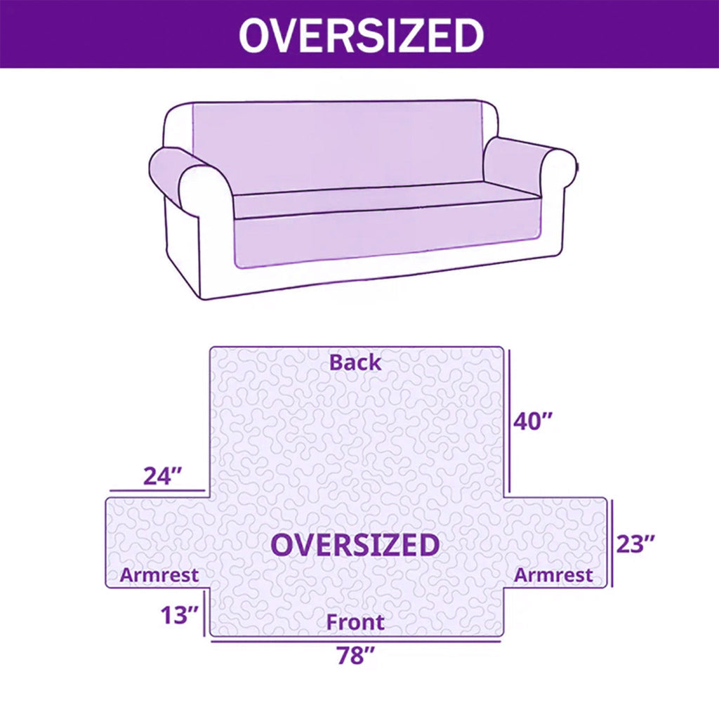 Holiday Glow Poinsettia Floral Quilted Sofa Cover