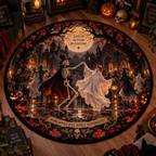 Yin Yang Life & Death 3D Illusion Area Rug – Dark Fantasy Velvet Mat