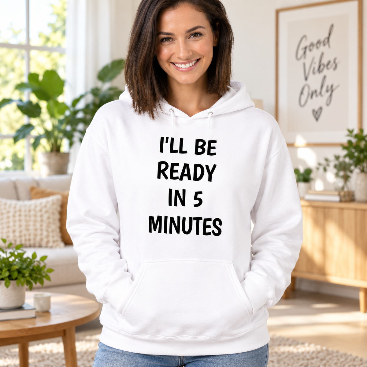 I'll Be Ready In 5 Minutes White Lie Party Shirt