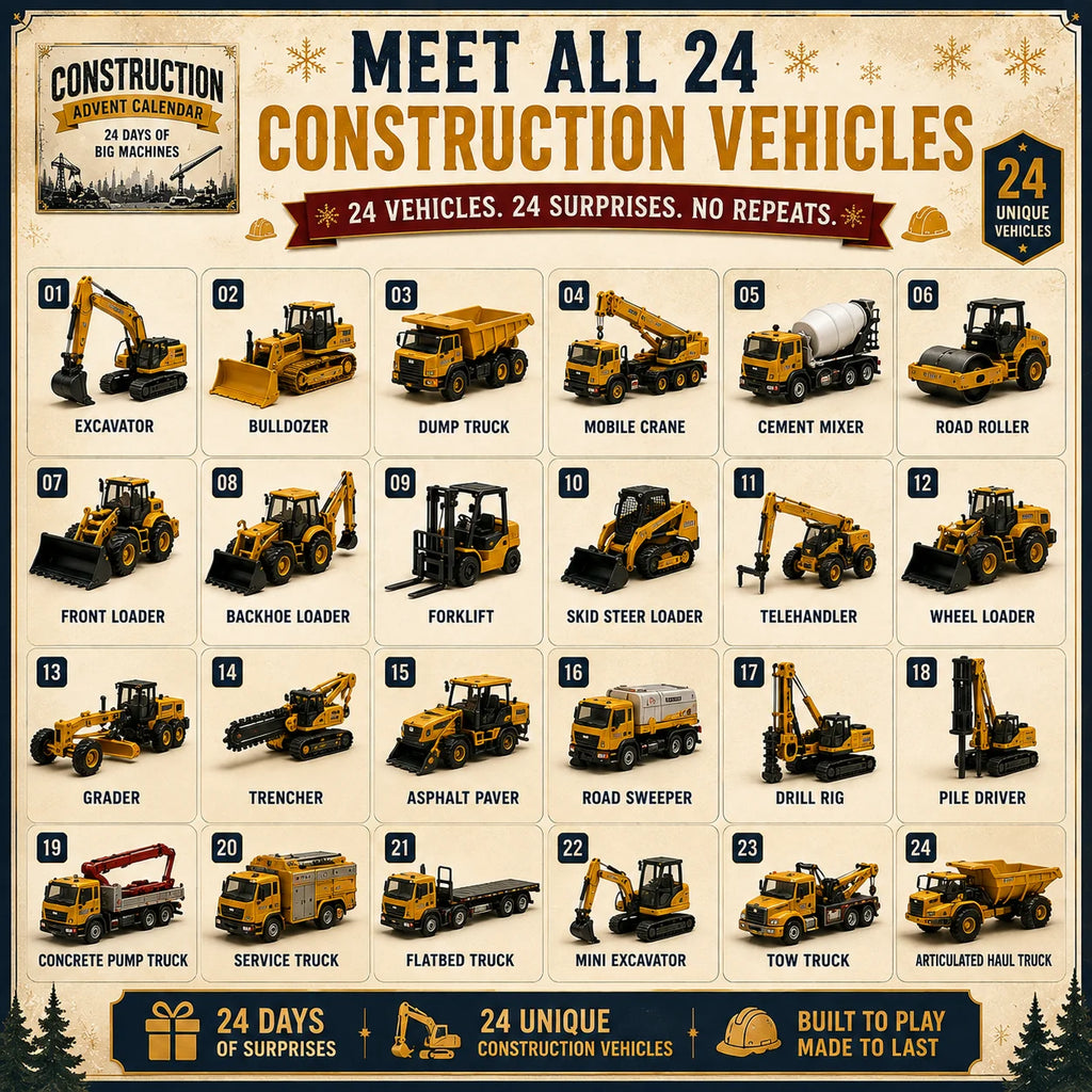 Construction Vehicle 24 Days of Big Machines Advent Calendar 2026
