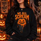 We All Scream Pumpkin Shirt & Hoodie | Funny Halloween Apparel