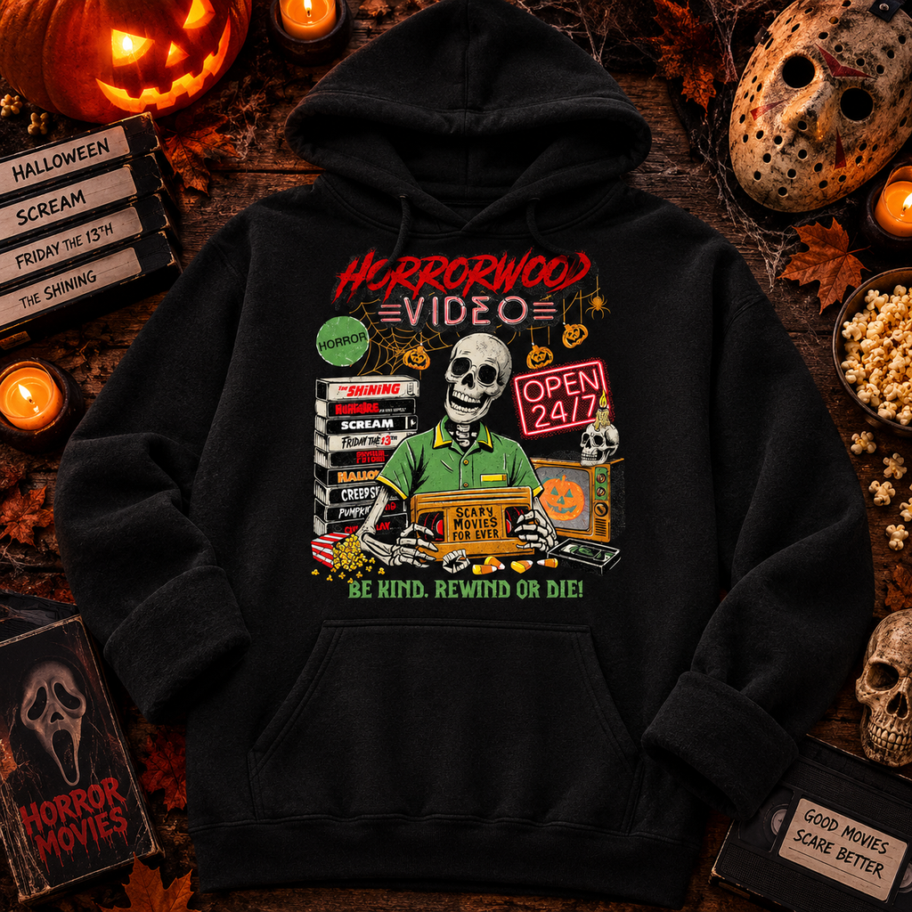 Horrorwood Video Shirt Retro Horror Movie Tee