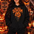 We All Scream Pumpkin Shirt & Hoodie | Funny Halloween Apparel