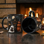 Personalized Gothic Halloween Mug Cute Spooky 3D Illusion Cup